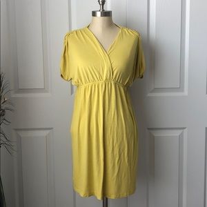 Forever 21 Yellow Gold V-Neck Sundress Size L